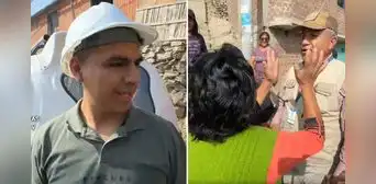 Señora confunde a Franco Vidal y abrazó a otra persona creyendo que era el alcalde de Ate: "Qué gusto" Señora confunde a Franco Vidal y abrazó a otra persona creyendo que era el alcalde de Ate: "Qué gusto"