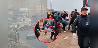 Enorme tráiler impacta contra auto en Carretera Central: aparatoso accidente dejó 5 heridos Enorme tráiler impacta contra auto en Carretera Central: aparatoso accidente dejó 5 heridos