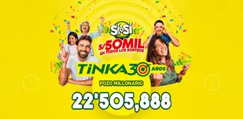 Resultados de La Tinka EN VIVO HOY domingo 8 de junio: números ganadores, premios y el Pozo Millonario Resultados de La Tinka EN VIVO HOY domingo 8 de junio: números ganadores, premios y el Pozo Millonario