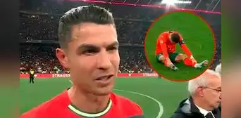 Cristiano Ronaldo conmueve al revelar que jugó lesionado la Nations League tras ser campeón: "Si tuviera que romperme una pierna, lo haría" Cristiano Ronaldo conmueve al revelar que jugó lesionado la Nations League tras ser campeón: "Si tuviera que romperme una pierna, lo haría"