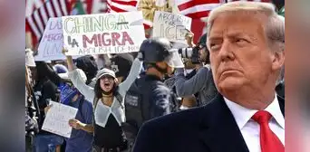 Inmigrantes en Los Ángeles no se doblegan ante fuerzas de Trump y se mantienen en pie de protesta: "Ch**ga la Migra" Inmigrantes en Los Ángeles no se doblegan ante fuerzas de Trump y se mantienen en pie de protesta: "Ch**ga la Migra"
