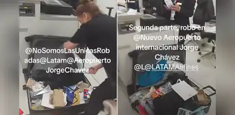 Pasajera peruana que llegó desde Suiza denunció robo en el nuevo aeropuerto Jorge Chávez: "Nos han roto la maleta" Pasajera peruana que llegó desde Suiza denunció robo en el nuevo aeropuerto Jorge Chávez: "Nos han roto la maleta"