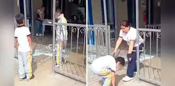 Escolares se salvan de milagro tras caer ventana del tercer piso sobre quiosco de colegio en Ica