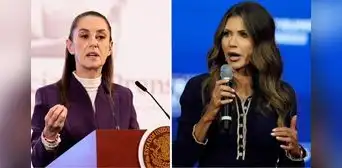 Seguridad Nacional de EEUU acusa a Sheinbaum de alentar protestas contra redadas de ICE en Los Ángeles: "La condeno por eso" Seguridad Nacional de EEUU acusa a Sheinbaum de alentar protestas contra redadas de ICE en Los Ángeles: "La condeno por eso"