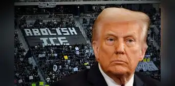 ''Abolir ICE'': protestas en contra de políticas migratorias de Trump llegan a partido de fútbol en Los Ángeles ''Abolir ICE'': protestas en contra de políticas migratorias de Trump llegan a partido de fútbol en Los Ángeles