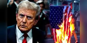 Donald Trump y su propuesta de ley para castigar con este tiempo de cárcel a quienes quemen la bandera de EEUU en protestas