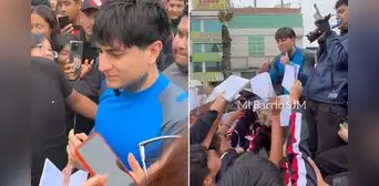 Tiktoker Diealis llegó a San Juan de Miraflores y escolares se aglomeran para conseguir autógrafo Tiktoker Diealis llegó a San Juan de Miraflores y escolares se aglomeran para conseguir autógrafo