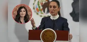 Sheinbaum rechaza acusaciones de Kristi Noem sobre incitar protestas en EEUU: "Buscamos evitar confrontaciones, por el bien de México" Sheinbaum rechaza acusaciones de Kristi Noem sobre incitar protestas en EEUU: "Buscamos evitar confrontaciones, por el bien de México"