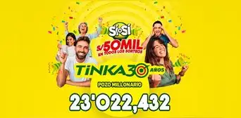 Resultados de La Tinka EN VIVO HOY miércoles 11 de junio: números ganadores, premios y el Pozo Millonario