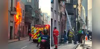 Incendio consume restaurante en Cercado de Lima: cinco unidades de bomberos combaten el siniestro Incendio consume restaurante en Cercado de Lima: cinco unidades de bomberos combaten el siniestro