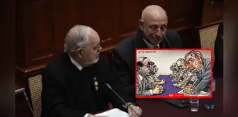 Ley de amnistía para policías y militares: Carlincatura retrata la impunidad aprobada en el Congreso