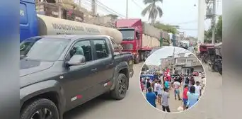 Piura: bloquean Panamericana Norte para exigir búsqueda de pescadores desaparecidos en alta mar