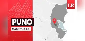 Temblor de magnitud 4.0 se sintió en Puno hoy, según IGP