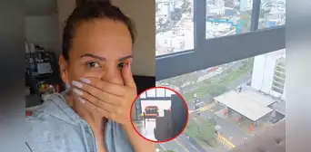 Mónica Cabrejos relata momentos de terror que vivió en su departamento del piso 21 durante fuerte sismo: "Estoy aterrada"