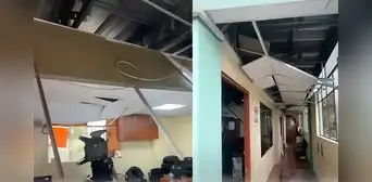 Así colapsó techo de Depincri de Los Olivos tras fuerte sismo de 6,1 en Lima y Callao Así colapsó techo de Depincri de Los Olivos tras fuerte sismo de 6,1 en Lima y Callao