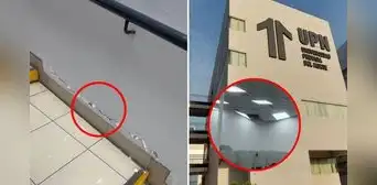 Estudiantes de la UPN reportan severos daños en infraestructura de la sede Los Olivos tras fuerte temblor en Lima Estudiantes de la UPN reportan severos daños en infraestructura de la sede Los Olivos tras fuerte temblor en Lima