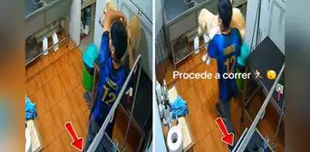 Sismo de 6,1 en Lima sorprendió a joven mientras bañaba a un perrito y su reacción conmovió a todos: nunca lo dejó solo