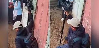 Camarógrafo de ATV sufre caída en vivo al resbalar de un cerro colapsado en SJL tras sismo de 6,1 Camarógrafo de ATV sufre caída en vivo al resbalar de un cerro colapsado en SJL tras sismo de 6,1
