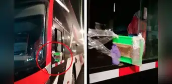 Bus interprovincial utiliza un espejo doméstico como retrovisor y genera polémica en redes: “Solo en Perú”