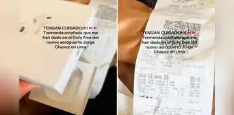 Joven pagó US$369 por audífonos Apple en tienda de aeropuerto Jorge Chávez y al abrir la caja en el avión no había nada: “Superestafada” Joven pagó US$369 por audífonos Apple en tienda de aeropuerto Jorge Chávez y al abrir la caja en el avión no había nada: “Superestafada”