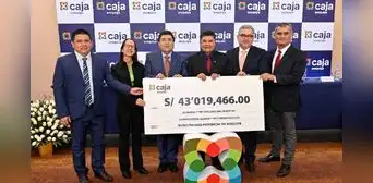 Caja Arequipa entrega más de 43 millones de soles proveniente de utilidades obtenidas en el 2024 a la Municipalidad Provincial de Arequipa Caja Arequipa entrega más de 43 millones de soles proveniente de utilidades obtenidas en el 2024 a la Municipalidad Provincial de Arequipa