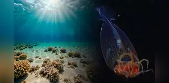 Captan por primera vez un extraño calamar en las profundidades del océano: tendría los ojos más grandes del planeta Captan por primera vez un extraño calamar en las profundidades del océano: tendría los ojos más grandes del planeta