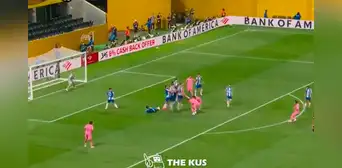 ¡Lionel Messi marcó un gol de otro planeta! Fantástico tiro libre para anotar el 2-1 de Inter Miami ante Porto