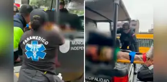 Adulta mayor queda en UCI tras caerle poste en la cabeza en estación Naranjal del Metropolitano Adulta mayor queda en UCI tras caerle poste en la cabeza en estación Naranjal del Metropolitano