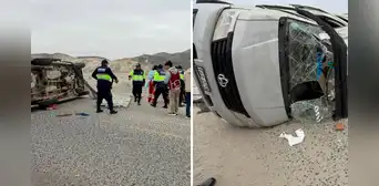 Muere joven universitario y otros 6 resultan heridos tras vuelco de miniván en Chimbote Muere joven universitario y otros 6 resultan heridos tras vuelco de miniván en Chimbote