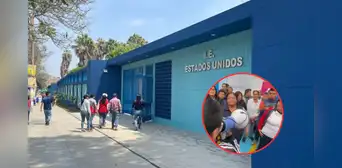 Padres de colegio privado rechazan el ingreso de alumnos de colegio público tras sismo que afectó sus aulas Padres de colegio privado rechazan el ingreso de alumnos de colegio público tras sismo que afectó sus aulas