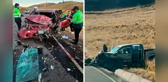 Un fallecido y un herido deja choque frontal entre auto y camioneta en vía Muñani–Azángaro Un fallecido y un herido deja choque frontal entre auto y camioneta en vía Muñani–Azángaro