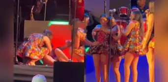 Briela Cirilo sufre caída en pleno concierto de Corazón Serrano y la retiran de la presentación: "Se quedó dormida" Briela Cirilo sufre caída en pleno concierto de Corazón Serrano y la retiran de la presentación: "Se quedó dormida"