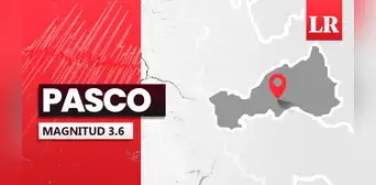 Temblor de magnitud 3.6 se sintió en Pasco hoy, según IGP Temblor de magnitud 3.6 se sintió en Pasco hoy, según IGP