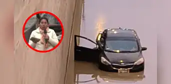 Karma instantáneo: carro que mojó a periodista quedó atrapado en bypass inundado y pidió ayuda Karma instantáneo: carro que mojó a periodista quedó atrapado en bypass inundado y pidió ayuda