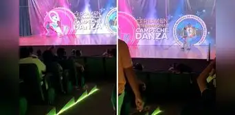 Público aplaude cada vez que hombre entra a barrer el piso en certamen de danza: "Igual que en Bob Esponja" Público aplaude cada vez que hombre entra a barrer el piso en certamen de danza: "Igual que en Bob Esponja"