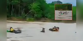 Integrantes de orquesta de salsa peruana salvaron a 8 personas de naufragar en río de Loreto
