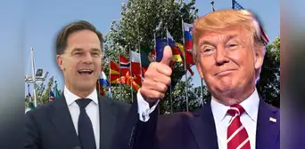 Trump es llamado "papi" por el secretario general de la OTAN luego que indicara que Israel e Irán son como "niños"