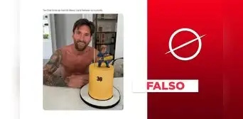 Lionel Messi no festejó su cumpleaños 38 con la imagen de Javier Milei en su torta: es un montaje