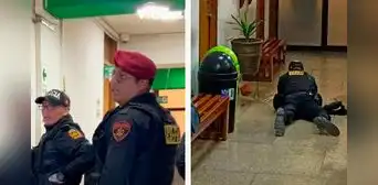 Paquete sospechoso en Municipalidad de Huancayo causa alarma, pero resulta ser una esponja utilizada en arreglos florales