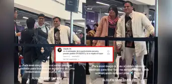 Brasileña graba a Christian Domínguez en el aeropuerto sin saber quién es y usuarios la bromean: "Es el primer ministro de la fidelidad"