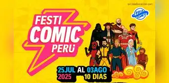 Festi Cómic Perú 2025: lo mejor del anime y música se unen en la Explanada Agua Dulce Festi Cómic Perú 2025: lo mejor del anime y música se unen en la Explanada Agua Dulce