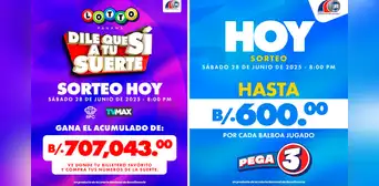 Resultados Lotto y Pega 3 HOY EN VIVO, 28 de junio: revisar AHORA números jugados de la Lotería Nacional de Panamá Resultados Lotto y Pega 3 HOY EN VIVO, 28 de junio: revisar AHORA números jugados de la Lotería Nacional de Panamá