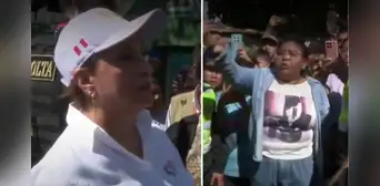 Madre de familia encara a Dina Boluarte durante visita a Madre De Dios: “No es justo que estudien en estas precariedades”