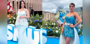 Alejandra Baigorria se emociona al encontrarse con Rihanna en el estreno mundial de 'Pitufos': "Hermosa"