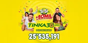 Resultados de La Tinka del domingo 29 de junio: revisa los últimos números ganadores, premios y el Pozo Millonario Resultados de La Tinka del domingo 29 de junio: revisa los últimos números ganadores, premios y el Pozo Millonario