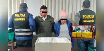 Cae pareja con más de 20 paquetes de cocaína en Puno: eran camufladas en cajas fuertes dentro de maletas Cae pareja con más de 20 paquetes de cocaína en Puno: eran camufladas en cajas fuertes dentro de maletas