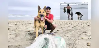 Conoce la historia de don Lorenzo Llenque, pescador invidente que sale adelante con el apoyo de su perro Atton en Lambayeque