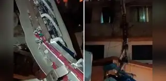 Antena de telefonía cae sobre habitación de vivienda y deja un herido en SJL: "Pensé que era un terremoto" Antena de telefonía cae sobre habitación de vivienda y deja un herido en SJL: "Pensé que era un terremoto"