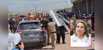 Arequipa: ciudadanos tiraron huevos y piedras a vehículo donde pensaban que iba Dina Boluarte
