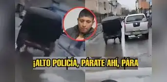 Policías protagonizan intensa persecución a balazos y detenido se justifica: "Hay mucha moto, mucha competencia"